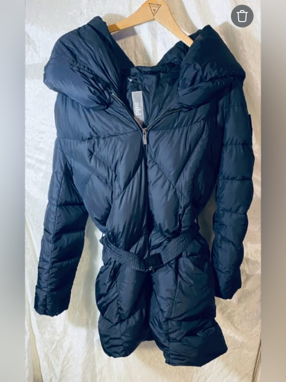 ADD A.D.D. Never worn "Icon 10" Women's Winter Down Puffer Parka Coat w/ Hood